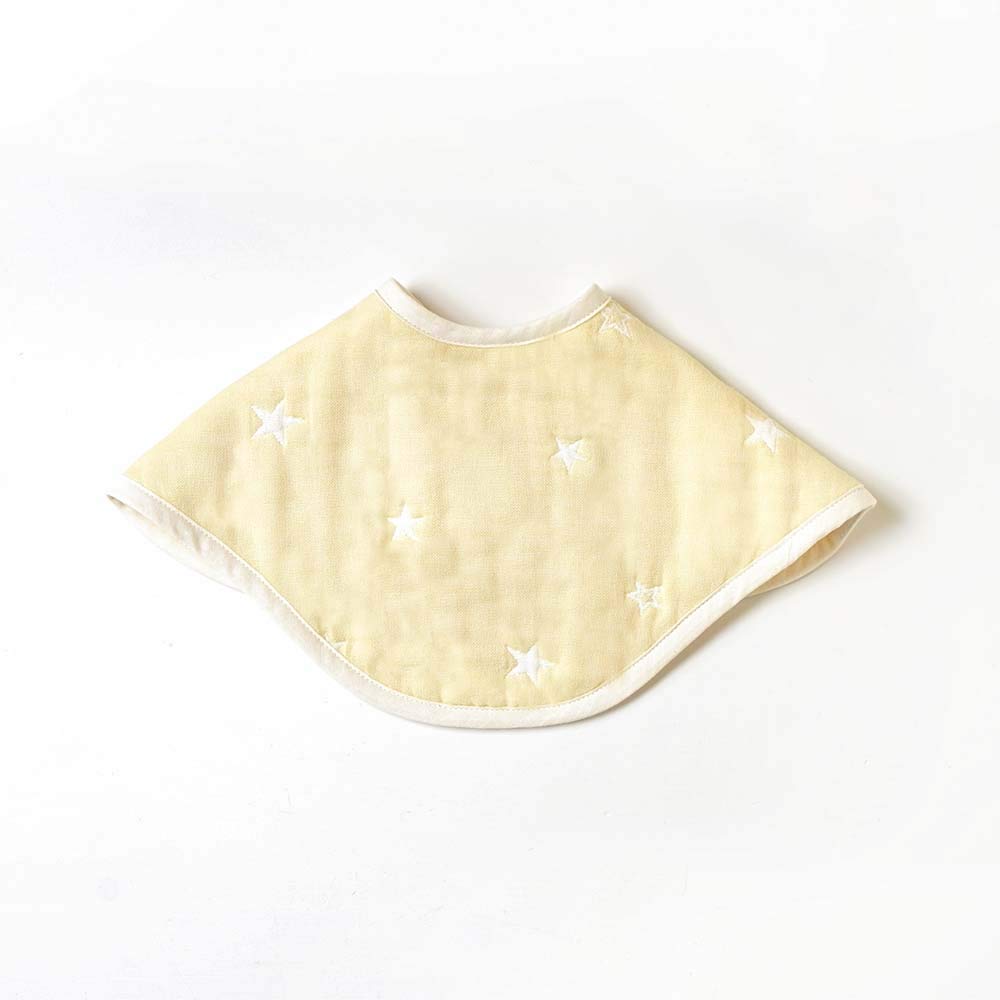 10mois Fluffy Gauze Set of Ecru (Dimowa) (6-ply Gauze) 2-way Bib, 2,