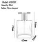 Transparent Glass Perfume Spray Bottle - Empty Sample Dispensing Bottle for Cosmetics