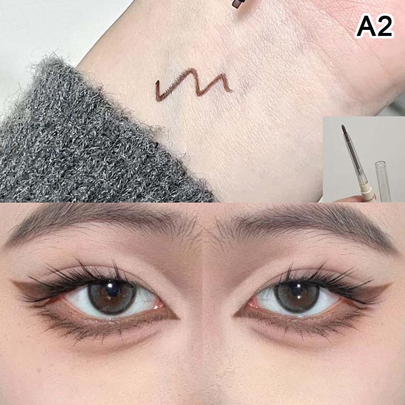 Herorange Eyeliner Gel Pen 5 Colors Long-Lasting Waterproof Gel Eyeliner Latte Coffee Mate Silkworm Eyeliner Pen Makeup