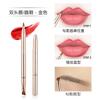 Dual Ended Makeup Brush Eyebrow Brush and Lip Brush Retractable Design Suitable for Precise Application and Shaping On Eyebrows and Lips