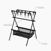 Outdoor Camping Cups Bowls Drying Rack Hung Shelf Aluminum Alloy Bracket Picnic BBQ Tableware