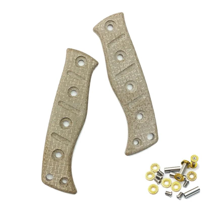 Flachs Reis Mikata Messergriff Patch Heim DIY Hand Micarta Werkzeugteile Zubehör für Butterfly Messer BM Fixed Adamas 375