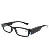 Magnifying Glasses Men Reading Glasses with Led Light Women Magnifier Light Up Night Presbyopic Glasses Diopter +1- +4