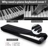 61\88 key Keys Piano Keyboard Dust Cover Adjustable Breathable Heat Radiationd Piano Keyboard Covers for Digital Electric Pianos