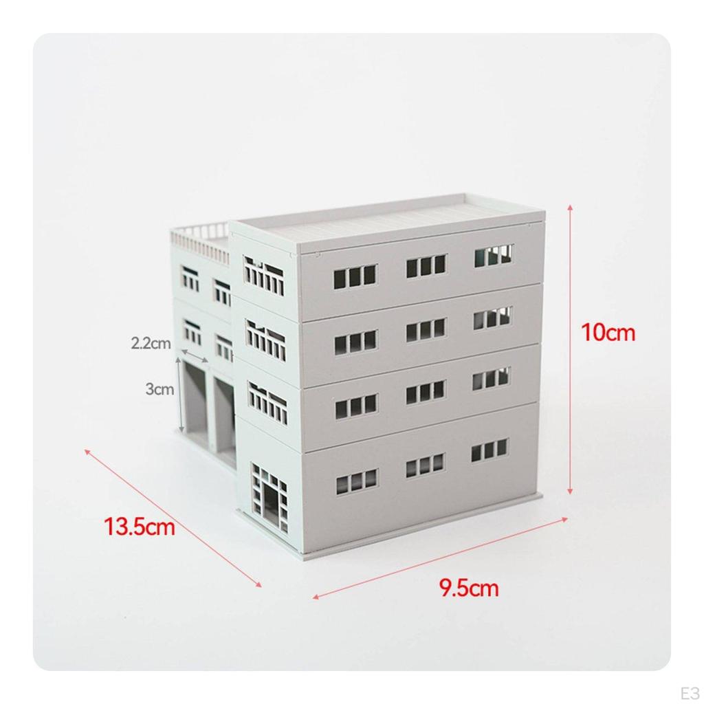 Garage Building Model Multi Scale Parking Realistic Detail Assembly Kit for
