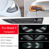 For Tesla Model 3 Y S X TPU Blackened Headlight Taillight Foglight Protective Film Headlight Tail Lamp Color Changing Films