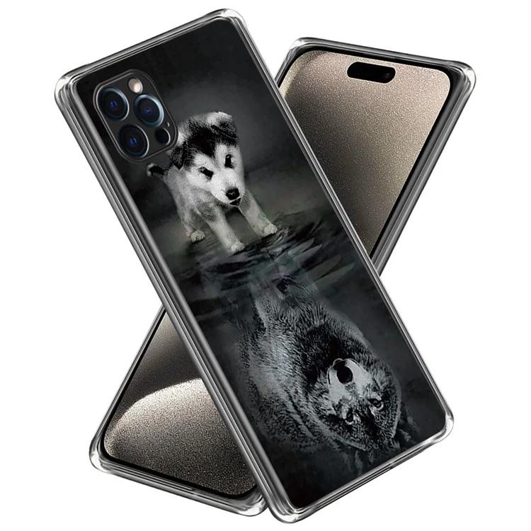 

For iPhone 15 Pro Phone Case Pattern Printed Slim TPU Phone Cover