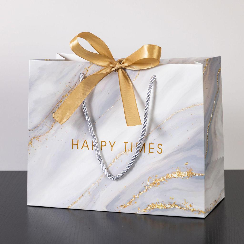 Marble Pattern Tote: Stylish Gift, Candy & Paper Bag for Weddings & Stores