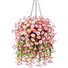 1/2pcs Artificial Fake Hanging Plants Flowers Faux Silk Morning Glory Long Vines for Home Garden Porch Patio Plant Outdoor Decor