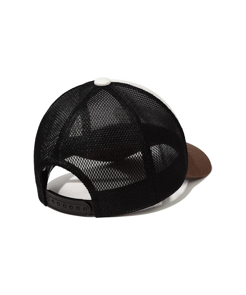 Treasure Mesh Cotton 5-Point Cap Brown