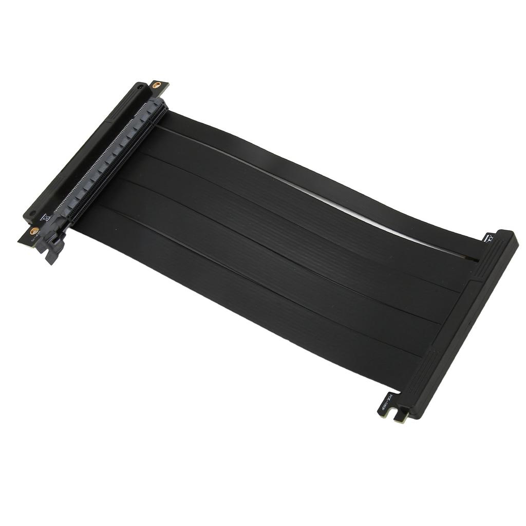 Graphics Card Extension Cable Dual Reverse Ultra PCIE4.0 X16 Riser Cable Shielded High Speed Vertical Mount for Gaming