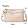 100% Genuine Leather Women Crossbody Shoulder Bags 2026 Luxury Solid Color Cow Leather Handbag High Quality Female Messenger Sac