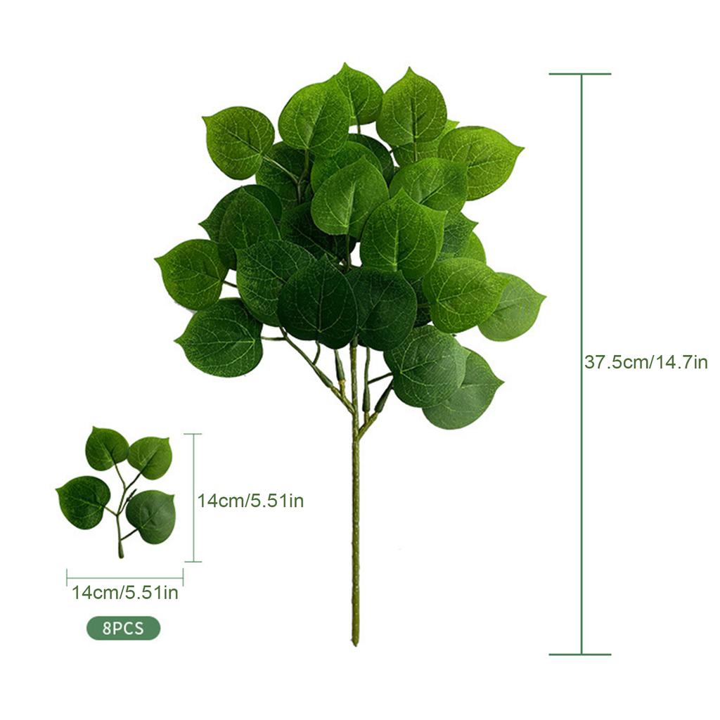 Artificial Eucalyptus Leaves Bendable Stem Greenery for Table Centerpiece Floral Arrangement