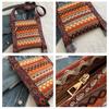 Bolsa de Ombro com Franjas e Borlas Bolsa de Ombro Boêmia Estilo Étnico Bolsas Crossbody para Exterior