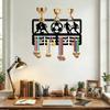 Wrought Display Rack with Hooks – Wall Mounted Award Holder for Medals, Ribbons and Certificates