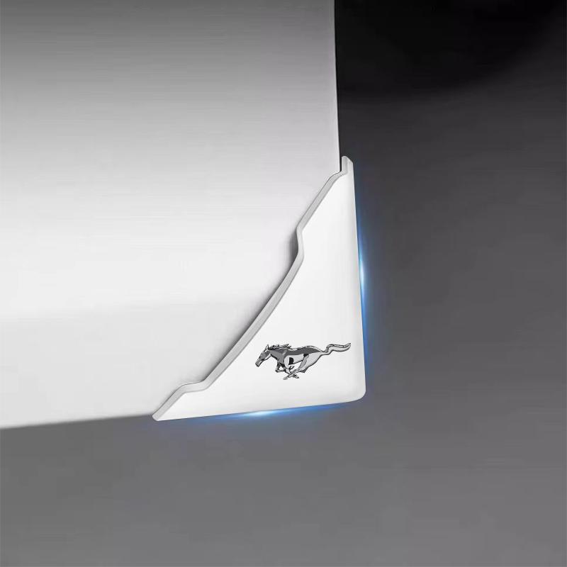 2pcs Car Door Corner Protection Decals 3D Sticker Car Styling For Ford Mustang F10 Zapatillas Miniatura Gt Shelby 2005 2015 Mujer 2012 Kuga