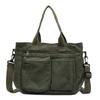 Borsa da Donna in Velluto a Coste di Grande Capacità Nuova Borsa a Spalla Singola Crossbody da Donna Borsa da Sottobraccio Stile Pigro Trasporto Casuale