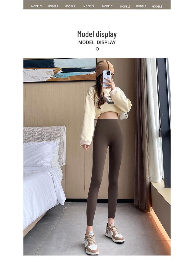 2025 Women's High Waist Black Shark Yoga Leggings - Hip Lift & Ab Control for Spring/Autumn