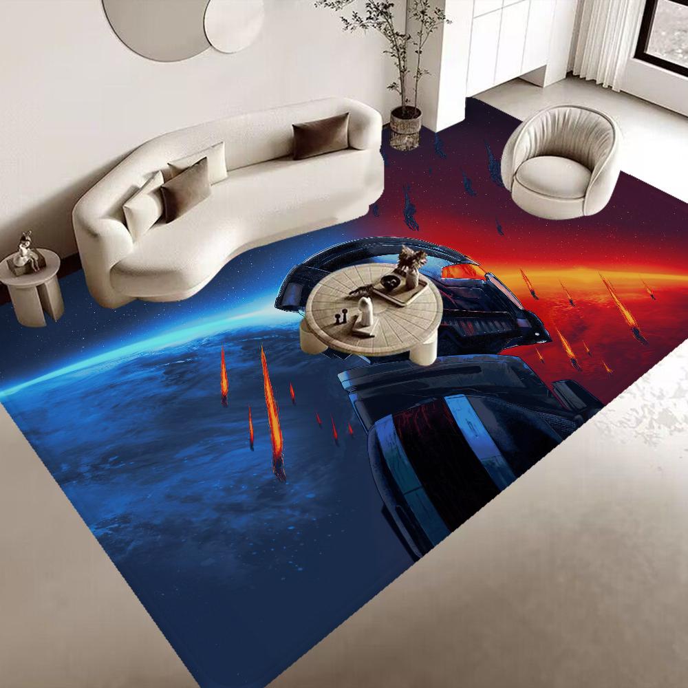 

N7 Mass Effect Друкований Великий Настінний Гобелен Мистецтво Наукова Фантастика Кімната Домашній Декор Декор Ковдра 40x60cm