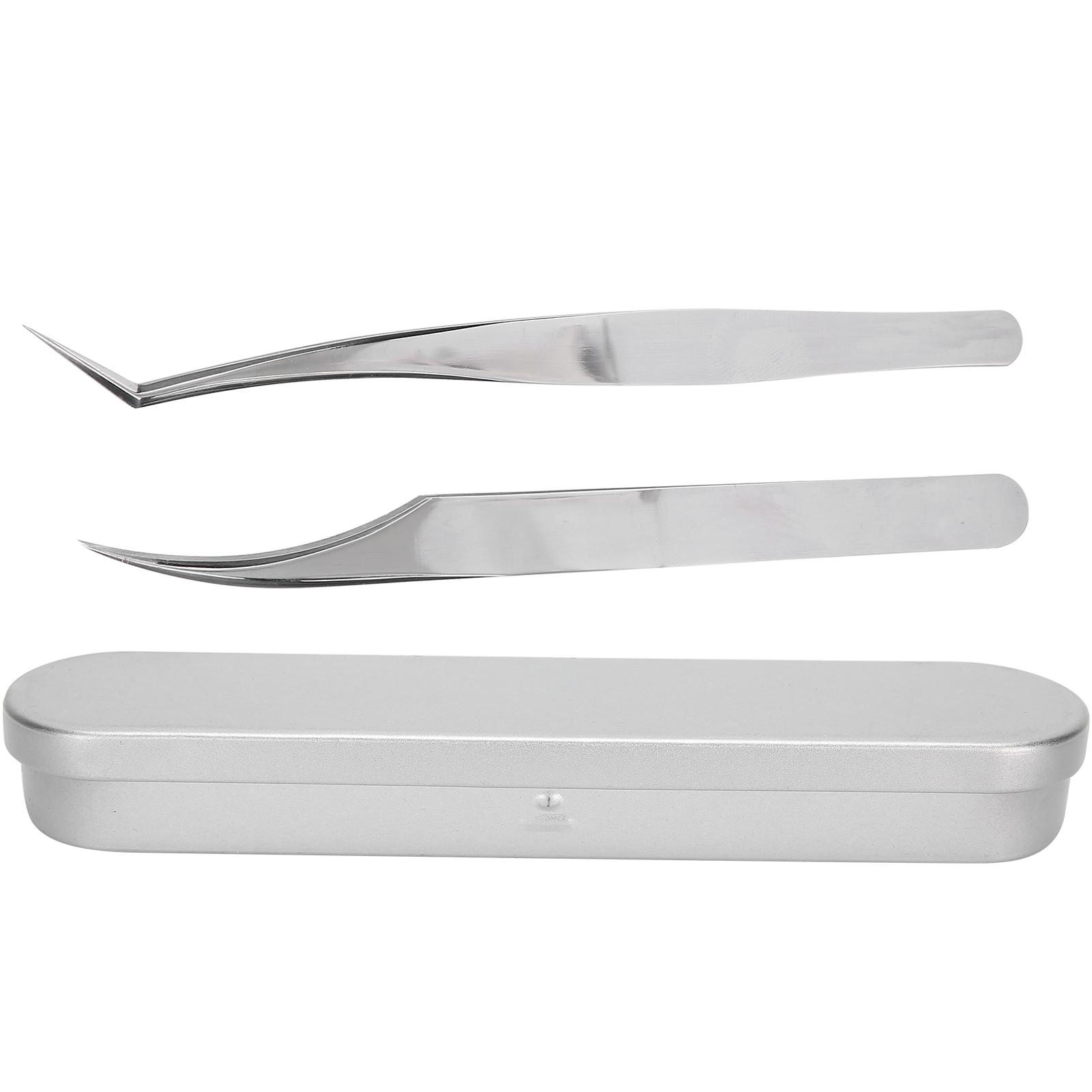 

Stainless Steel Eyelash Extension Tweezers Set False Fake Eyelashes Grafting Tool