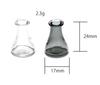 starPG Dollhouse Scenery Series Glass Miniature Customizable Hobby DIY Materials of 3 Dull Vases, 1/12 Scale, 6-Piece Set, (Set Colors)