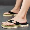 Trendy Brand Summer Non-slip Driving Flip-flops Sandals Outdoor Casual Beach Shoes Men's Soft-soled Pinch Slippers