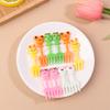 Cartoon Animal Fruit Fork Cupcake Decoration Food Bento Decoration Color Style Toothpicks Accessories Dessert Tools
