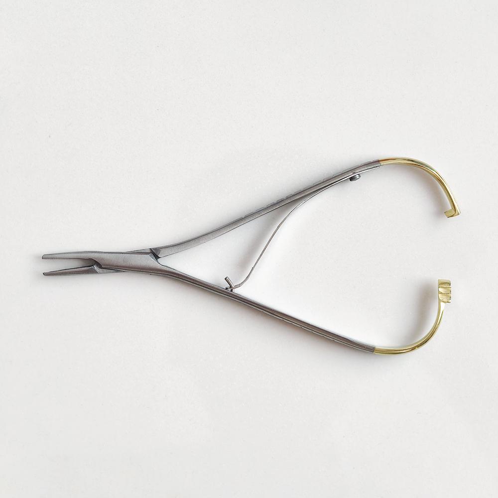 Stainless Steel Dental Needle Holder Tweezers Orthodontic Instrument Mathieu Needle Holder Dentistry Tools