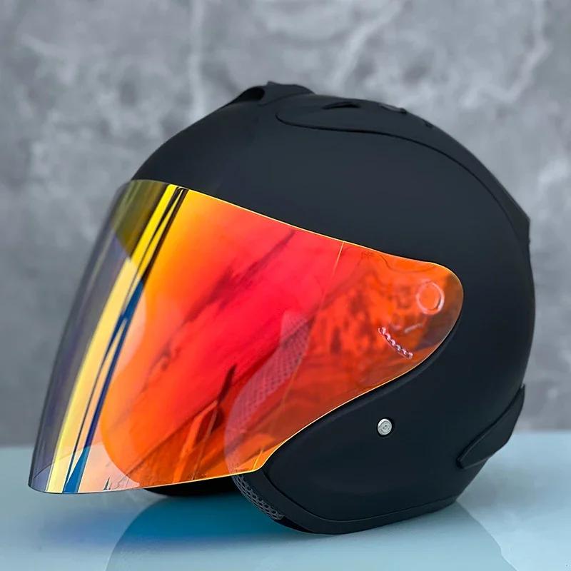 Ram4 Matte Black Half Helmet Motorcycle Off-Road Summer Helmet Downhill Racing Mountain Cross Casco Capacete Men and Women