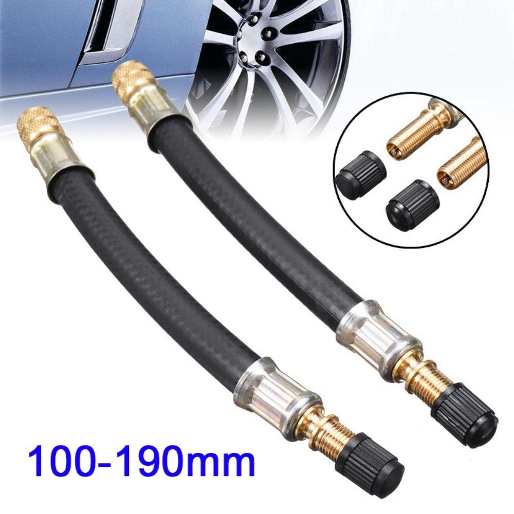 Rubber Tire Valve Extensions Flexible Tire Valve Adapter Inflatable Rubber Hose Tire Inflation