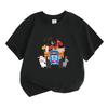 Summer Tshirts Fashion anime print Tops Boys Girls Tee Children Short Sleeve Child Loose Casual Baby Pink Black clothing