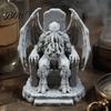 Tentakelmonster Figur 3D Gedruckter Thron Cthulhu Statue, Gotisches Harz für Regal & Schreibtisch Statue Dekor, Dark Fantasy Figur, Horror Dekor