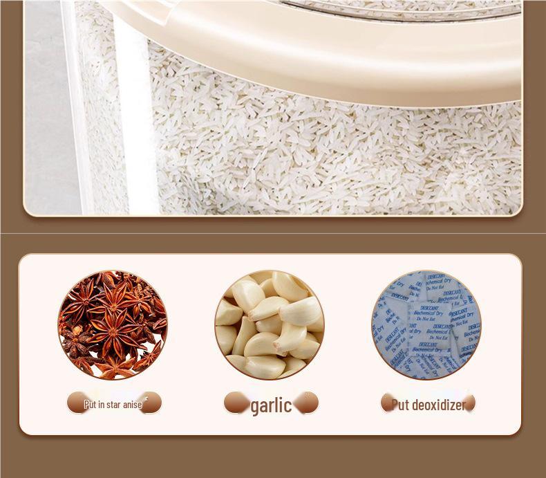 2025 Moisture-Proof Anti-Insect Food-Grade Rice & Flour Storage Container