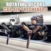 Rotate Plane Cool Fun Pilot Bear Car Air Freshener Accessories Interior Decoration Ornament Vent Clip Perfume Fragrance Diffuser