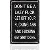 Vintage Motivational Wall Art Office Metal Decor Office Tin Signs Funny Pirational Decor If You Are Not Willing To Learn Pirational Posters For Women
