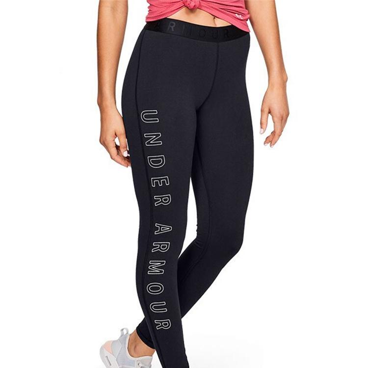 Under Armour UA Leggings da Allenamento con Stampa di Lettere Preferita Donna Leggings Nero 1329318-001