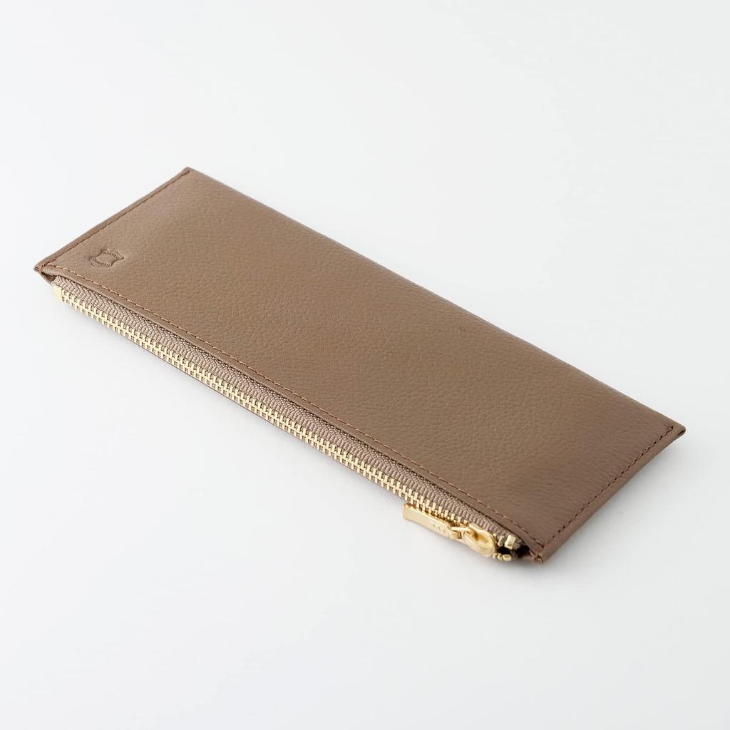 OSL Leather Flat Pen Taupe [Slip-On] Case, OSL-1802, Slip-On,