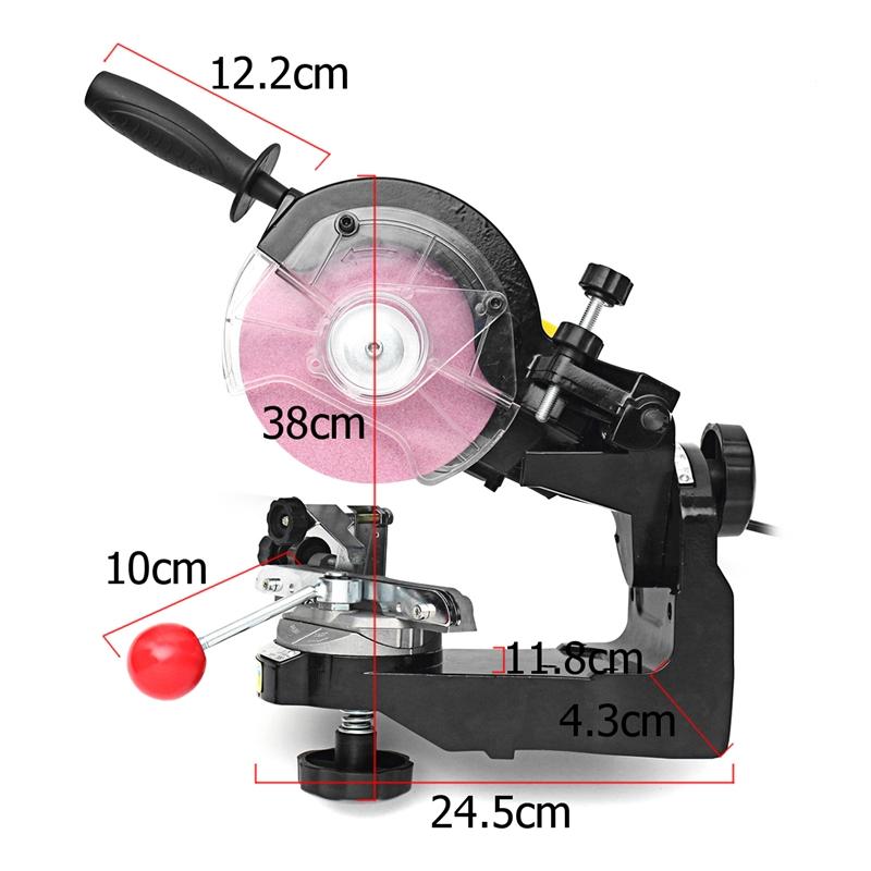 Large Grinding Wheels Saw Chain Grinder Electric Chainsaw Sharpener 3600RPM AU/UK/EU/US Plug for Bench Chainsaw Sharpener 230W