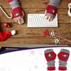 Gloves Autumn and Winter Warm Fashion, Ladies Knitted Gloves, Fashion Warm Splicing Embroidered Gloves Female