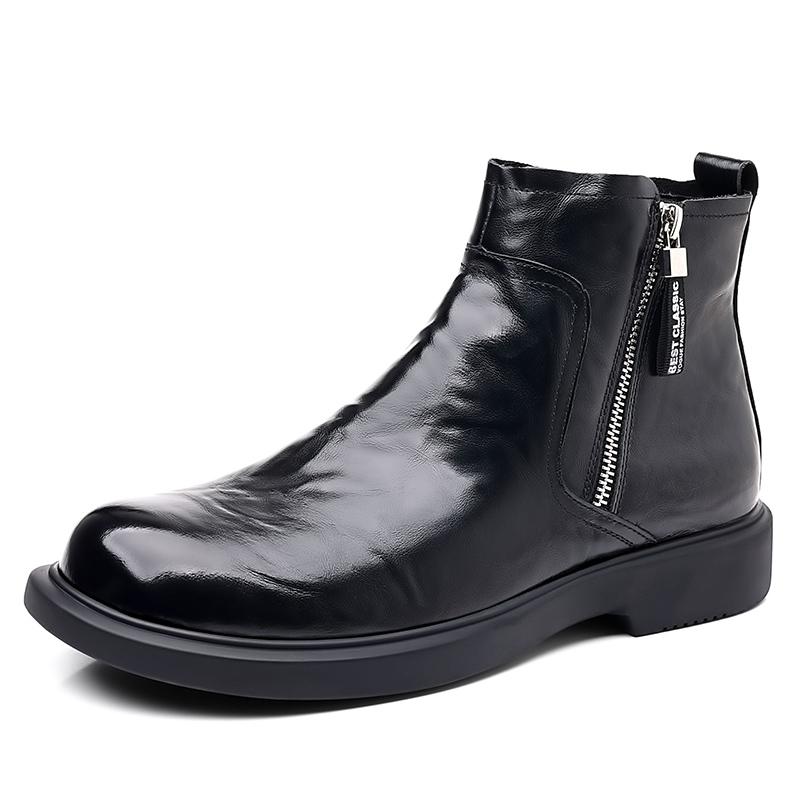 MODENGPAN Ankle Boots Men's Black/Brown 26609