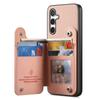 For Samsung Galaxy S25 Case with Card Holder Kickstand Leather + TPU + PC Phone Cover