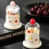 Polka Dot Toothpick Holder Food Grade PP Plastic Desktop Organizer  For Home and Office Desktop