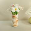 Ceramic Siamese Cat Vase Living Room Bedroom Decoration Ornaments Flower Pot Creative Flower Arrangement Storage Holder