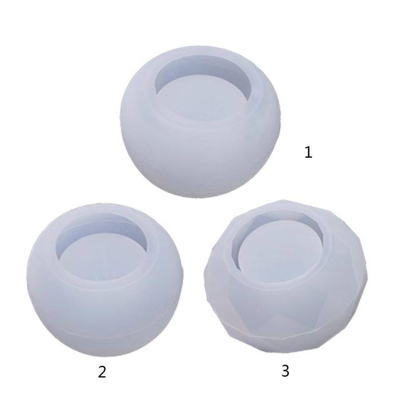 Handmade Succulent Planter Flowerpot Silicone Mold Concrete Plant Flower Pot Epoxy Resin Mold DIY Candle Holder Mould