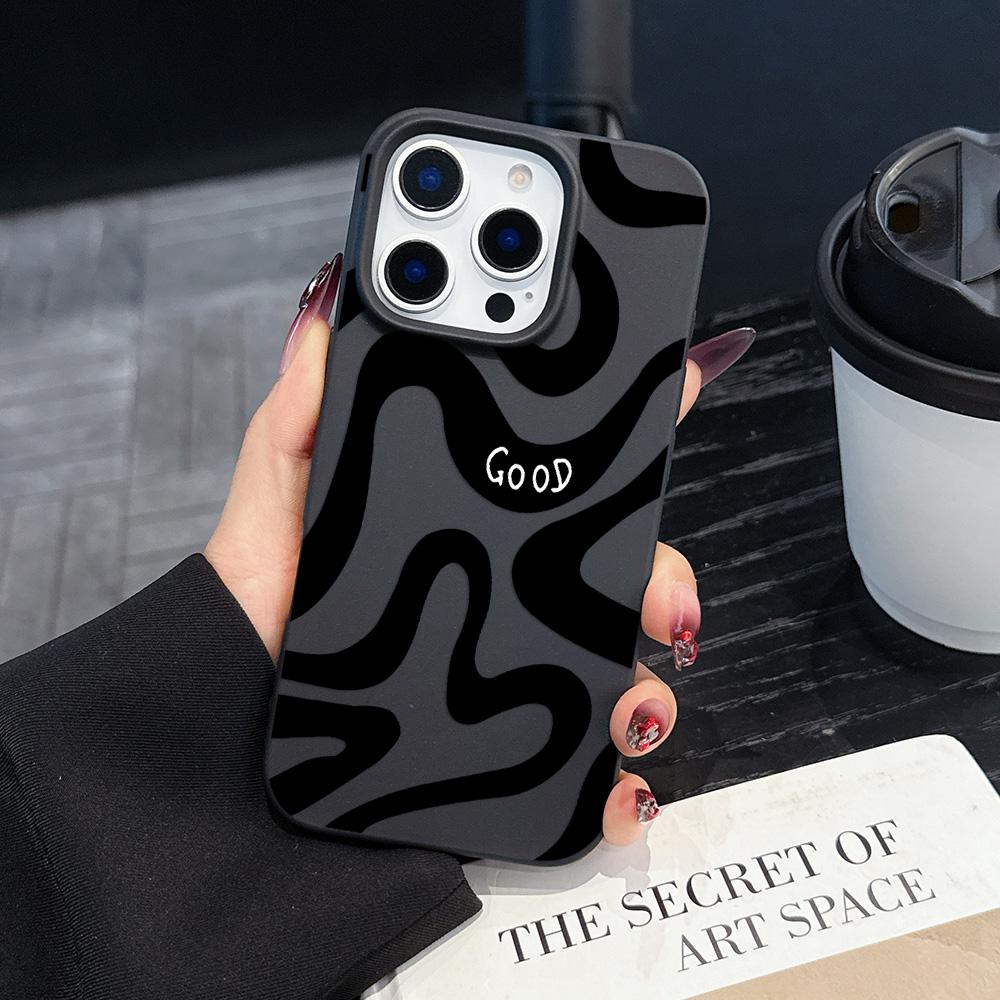 INS Brown Leopard Print Y2K Luxury Matte Phone Case For iPhone 17 16 15 14 Plus 13 12 11 Mini Air Pro X XS Max SE 7 8 Plus Cover