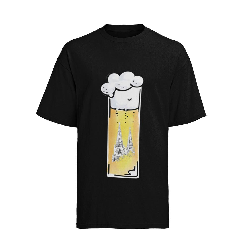 

Кёльнский собор, пиво, Кёльн, целуйтесь на карнавале с кёльнским юмором, мужская футболка из органического хлопка 4XL