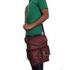 Goat Leather Bag Backpack Rucksack Vintage Laptop Brown Genuine Travel New Men's