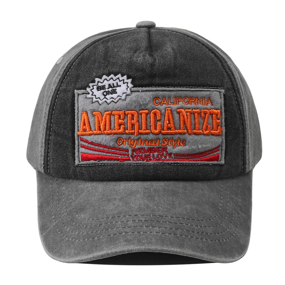 

Unisex Vintage Washed Cotton Baseball Cap Americanize Letter Embroidery Dad Hat Outdoor Sports Hat For Men Women Peaked Caps Adjustable