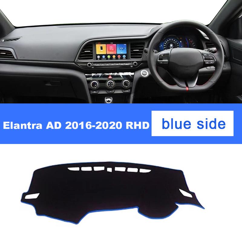 For Hyundai Elantra AD 2016 2017 2018   LHD RHD Car Dashboard Cover Mat Trument Panel Carpet Non-slip Accessories