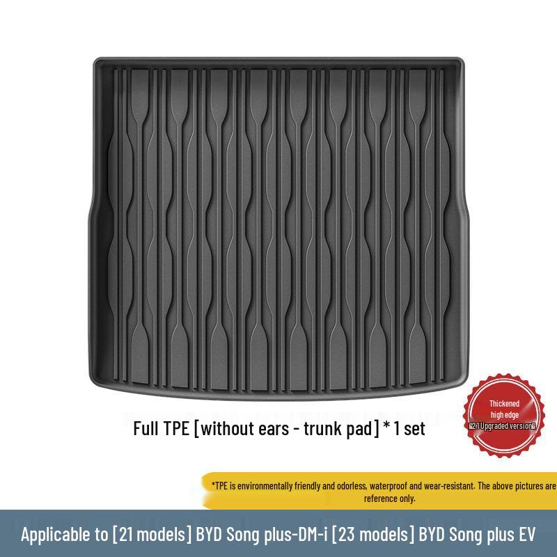 Compatible TPE Floor and Trunk Mats for 2021 BYD Song PLUS